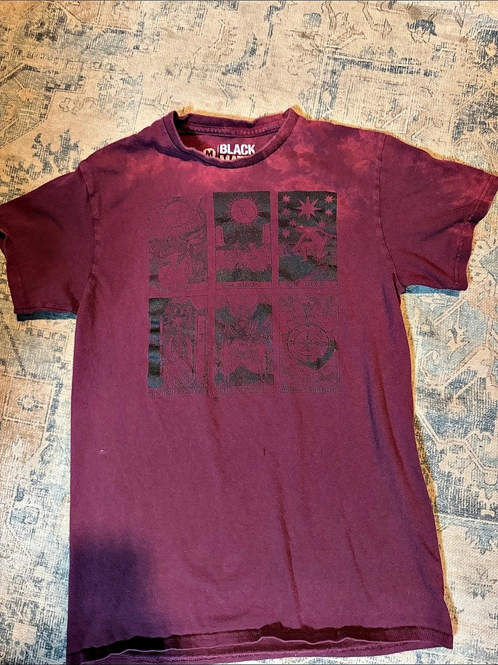 Black Matter Graphic Short Sleeve Tee in Purple Size Medium
